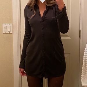 Black long sleeve dress